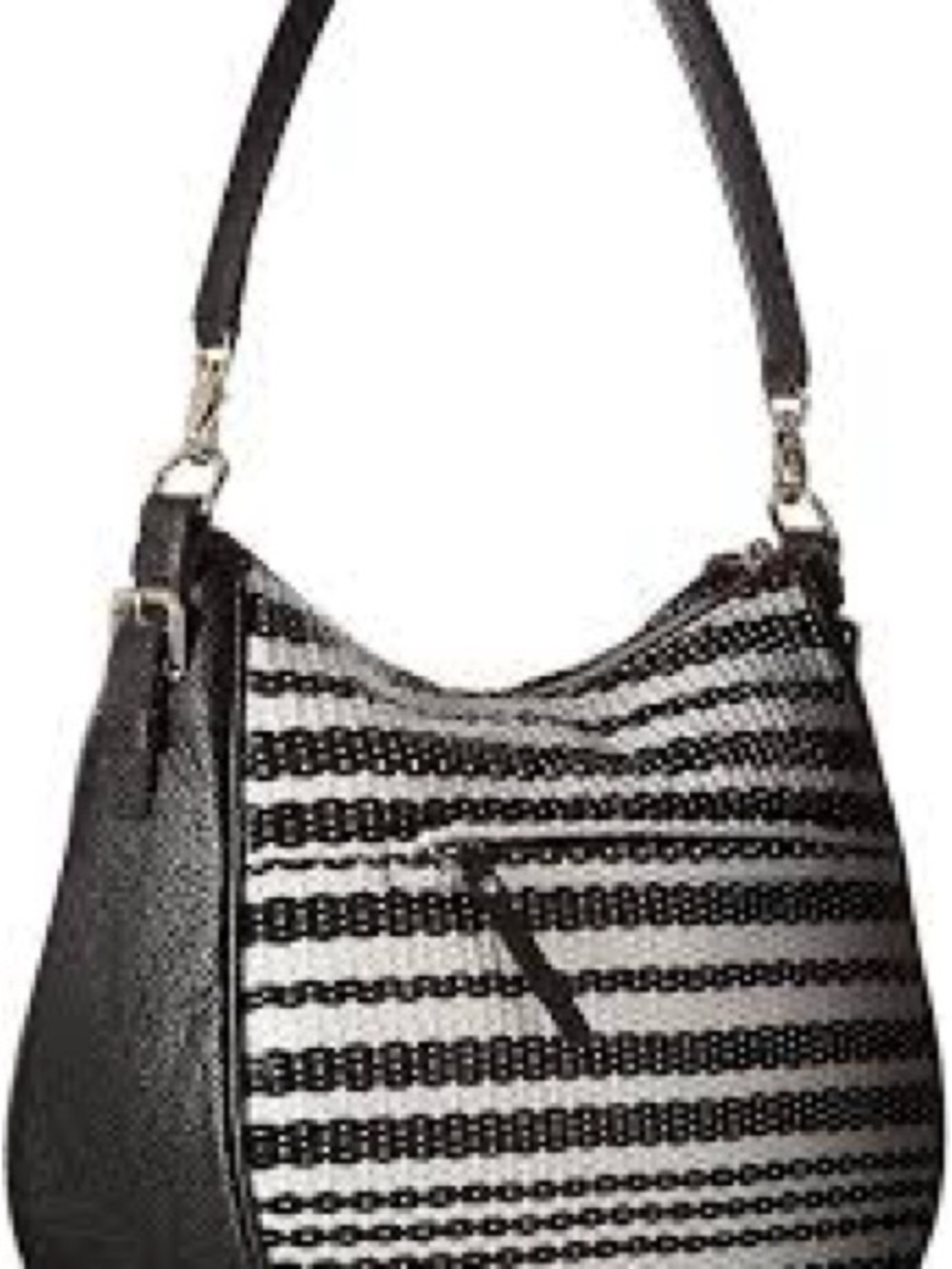2x Givvy kate spade Black & White Striped Shoulder Bag - Picture 2 of 2